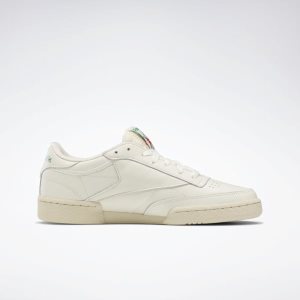 Adidasy Męskie Reebok Club C 85 Vintage Białe/Zielone/Czerwone PL 76RPQZO